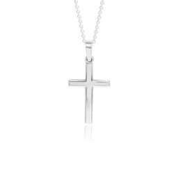 Bild von Kreuz Anhänger Sterling Silber 925 klassisch